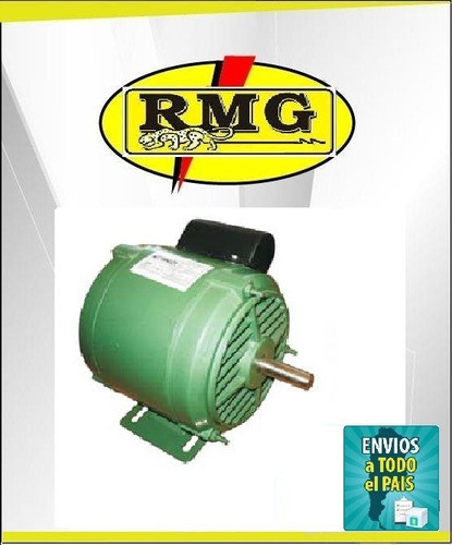 Motor Elect.1hp Rogminton Rmg Bombeador Hormigonera Alto Par 1