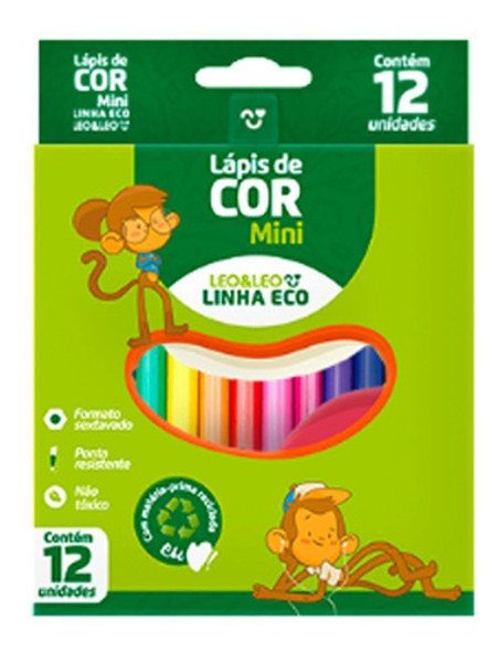 20 Mini Lápis 12 Cores 0