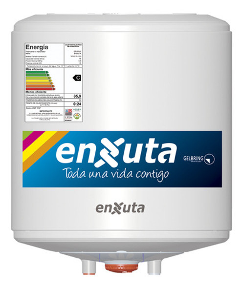 Termotanque Calefon 15 L Enxuta Acero 3 Años Garantia 0