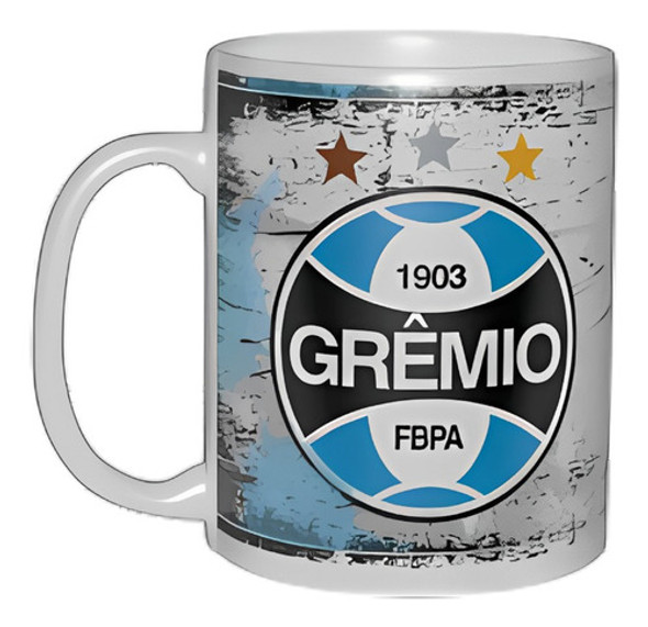 Caneca De Porcelana Do Grêmio De 300ml 0