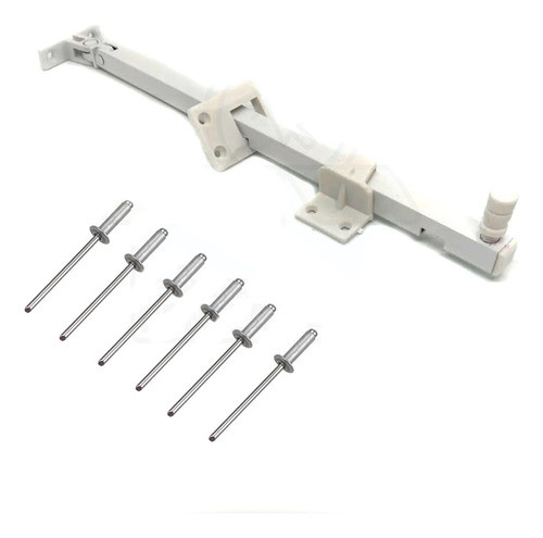 Trava Limitadora Para Janela Basculante 30 Cm - Branca 0