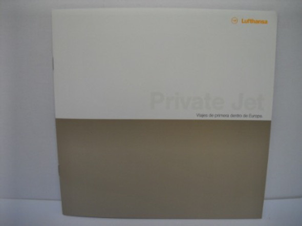 Lufthansa Private Jet Libro Catalogo Folleto 10 Paginas 0