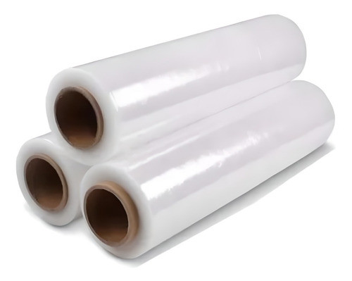 Kit 3 Rollos Film Stretch 5 Kgs 23 Micrones 380 Mts De Largo 1
