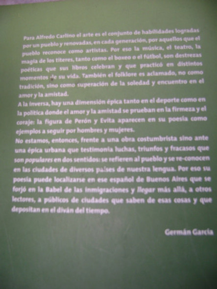 Carlino. Poemas. 50 Años Con La Poesia. Como Nuevo!! 1