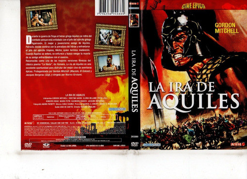 La Ira De Aquiles - Dvd Original - Buen Estado 0