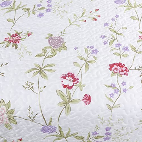Wild Flower Lavender Poliéster Reversible Quilt Bedding Set, 0