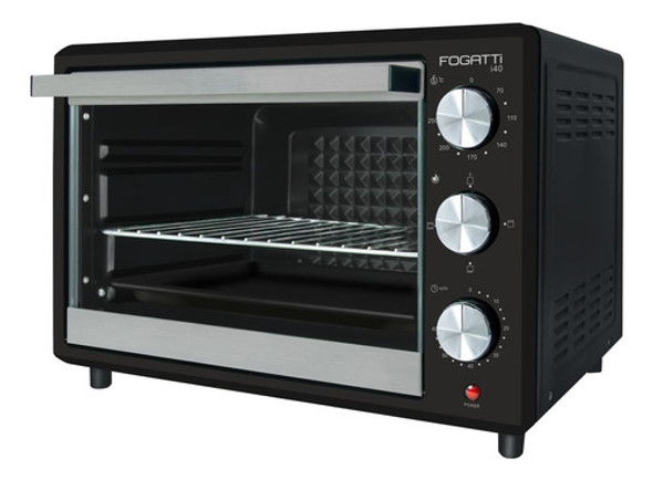 Forno Elétrico De Bancada 40 Litros Preto I40 Fogatti 220v 0
