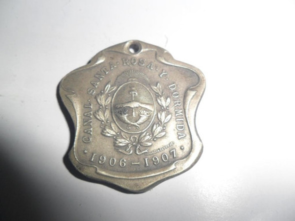 Canal Santa Rosa Y Dormida 1907 Bellagamba Rossi Medalla 0 Canal Santa Rosa Y Dormida 1907 Bellagamba Rossi Medalla 0