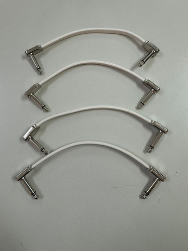 Cabo Flat Ribbon Ernie Ball 4 Unidades Branco 15,24 Cm 1