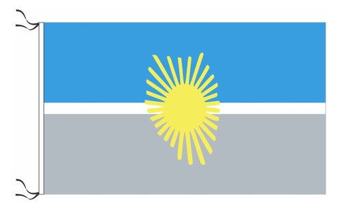 Bandera De General Alvear Mendoza Estampada De 150x90cm 0