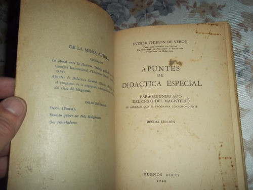Apuntes De Didactica Especial - Esther Thirion De Veron 1