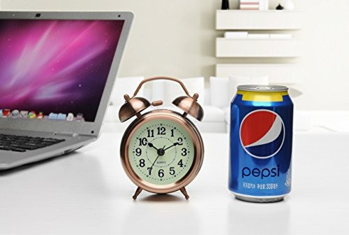 Peakeep Reloj Despertador Con Campana Pequeña De 3  Con Núme 1