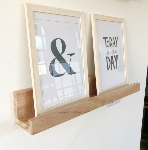 Estante Para Cuadros Paraiso 60cm Biblioteca Cocina Baño 0