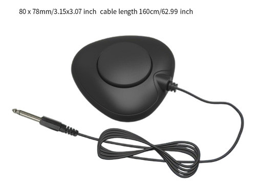 Pedal Sustain Compacto Pedal Silencioso Teclado 6,5 Mm 1