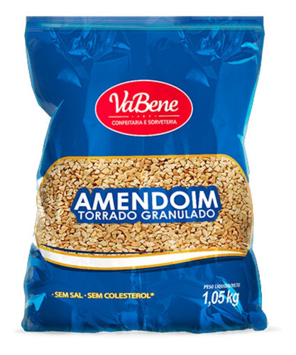 Amendoim Torrado Granulado 1,05kg Vabene Com 3 Unidades 1