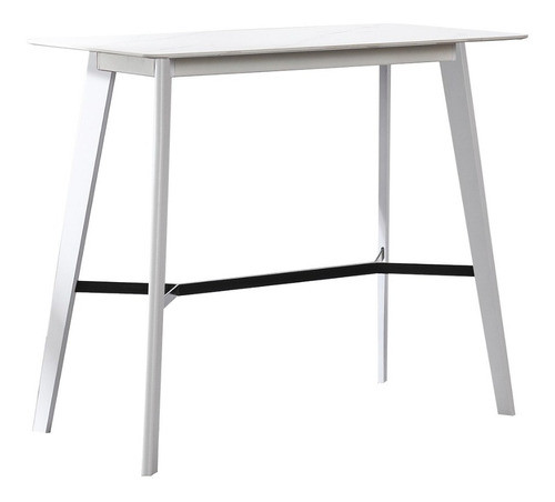 Mesa Barra Desayunador Isla 120x60cm Madera Blanco O Negro 0