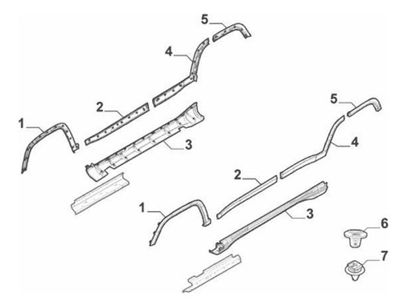 Moldura Guardabarros Delantero Izquierdo Jeep 7092495 1
