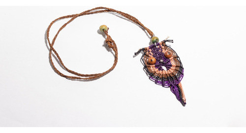 Collar Búho Macramé Artesanal Joyería Accesorios 0