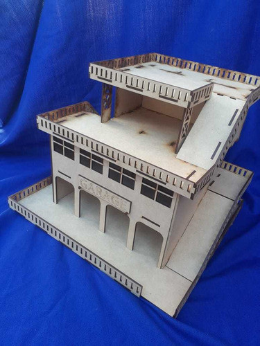 Garage De 4 Pisos Mdf De 33x36x28cm+pista C/accesorios 0