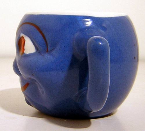 Antigua Taza Cerámica Checoslovaca  Arte Antica Antiguedades 1