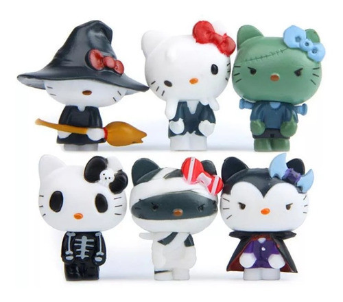 Hello Kitty Muñeca Mini Figuras Figuras Colección Decoración 0