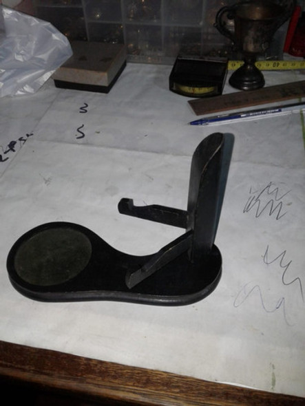 Antigua Base Madera Oriental Porta Platito Tacita Taza Plato 0
