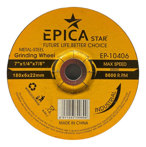 Disco Desbaste 7  6mm 0