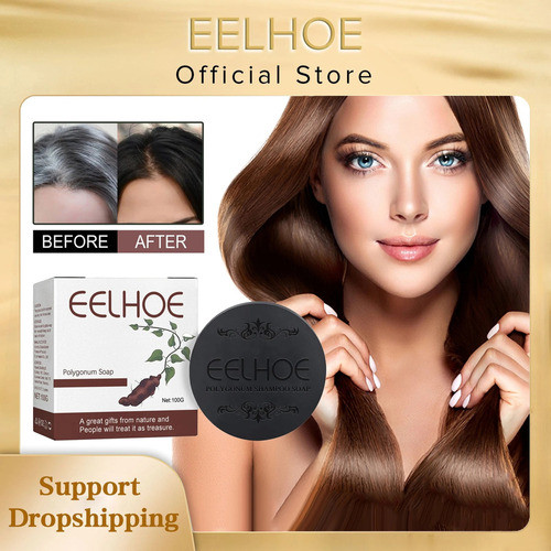 Cabelo Darken Shampoo Sabão Anti Caspa Reparação Cinza Branc 1