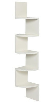 Esquina Grande Blanco Zig Zag Pared Estante Final Almacenami 1