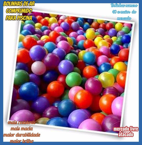 Bolinhas Para Piscina  Direto Da Fabrica Kit Com 1000+brinde 1
