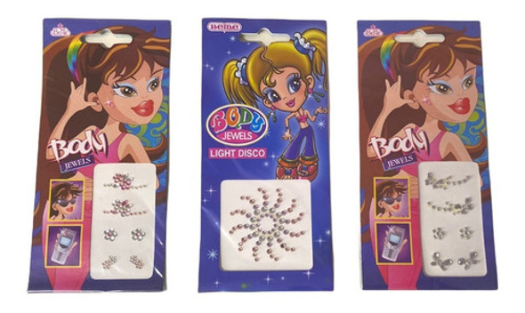 Brillos Autoadhesivos Para La Cara Strass 1