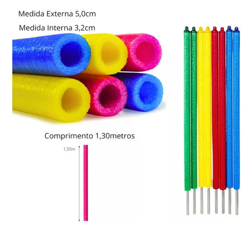 Kit Rede Para Cama Elástica Pula Pula 2,00 + 6 Isottubos 1