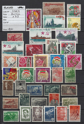 Lote2404 Rusia X73 Estampillas Varias Para Clasificar 1