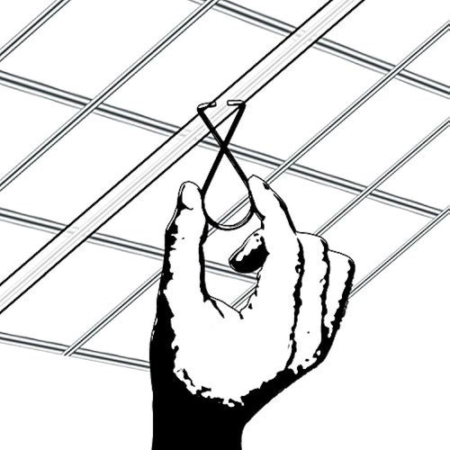 Outus 100 Pack Clips De Gancho De Techo Tbar Squeeze Hangers 1