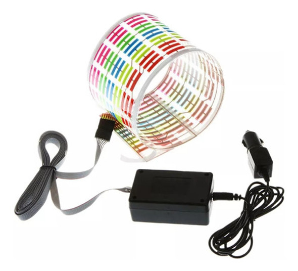 A Equalizador Led Ativado Por Som Para Parabrisas De Carro 0