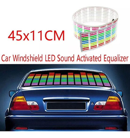A Equalizador Led Ativado Por Som Para Parabrisas De Carro 1