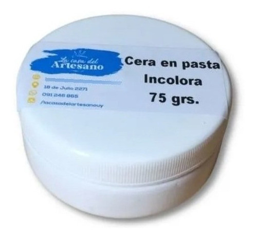 Cera En Pasta Incolora  La Casa Del Artesano  *75grs. 0