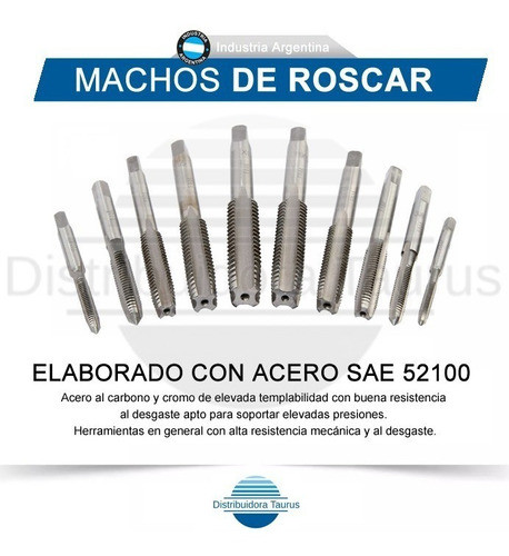 Machos De Roscar - Rosca Metrica 20x1.50- Ind. Argentina 1