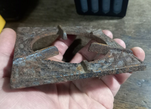 Antigua Rejillita Rejilla Fundicion Ind.arg. 10,2 X 10,2 1