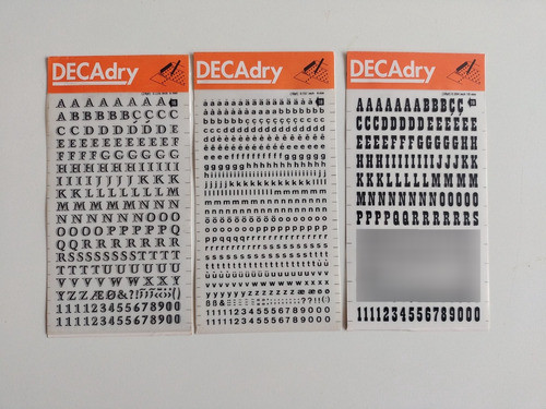 Planchas Letras Decadry Vs. Modelos Ver Descripción  Nuevas. 1