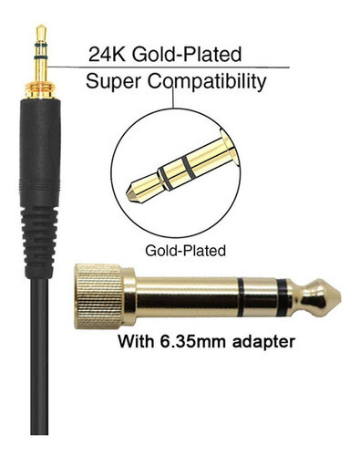 Cabo Espiral Para Fone Arcano Shp 300 - Com Plug P10 1