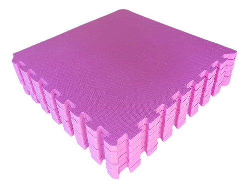 Kit 6 Tatames Tapetes Eva 50x50x2cm 20mm Rosa Pink 1