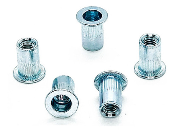 Tuerca Remache M8 Acero Roscado Ranurado Cabeza Ancha X 250 0