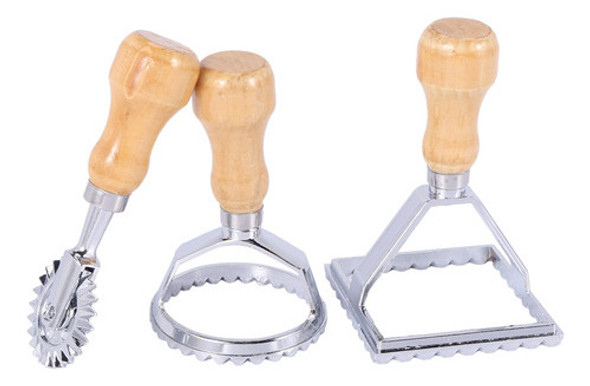Cortador Ravioli Stamp Maker Com Conjunto De Rodas De Rolo, 0