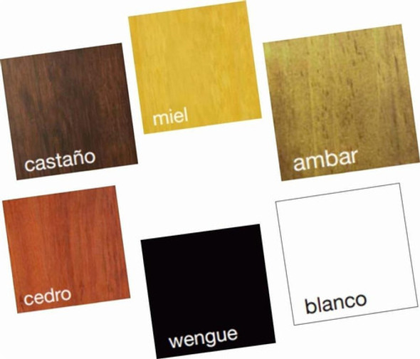Silla Madera Castaño Tapizado Ecocuero Camila 1410 Mobilia 1