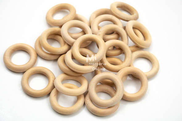 Argolla De Madera N.11 De 35 Mm X 25 Unidades 0
