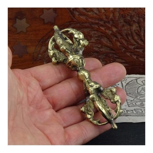 Vajra Dorje Tibetano De Bronce 9 Cm 1