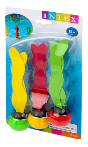 Juego De Pileta De Agua Para Buceo Algas Sumergibles Intex 1