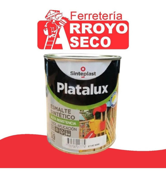 Esmalte Sintético Platalux Sinteplast 0,9l -semi Mate Blanco 1