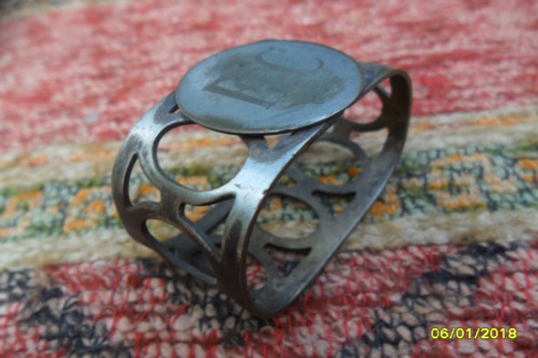 Lindo Antiguo Servilletero Metal Baño 0